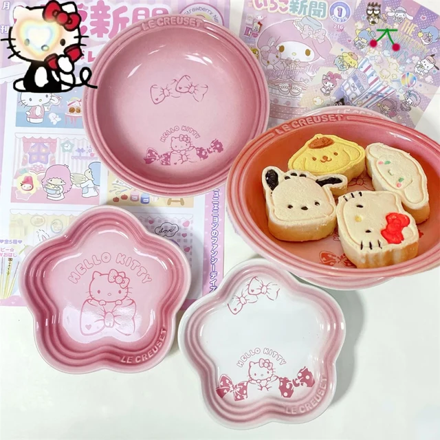 Sanrio Kawaii Hello Kitty Plate: A Delightfully Cute Addition to Your Tableware Collection