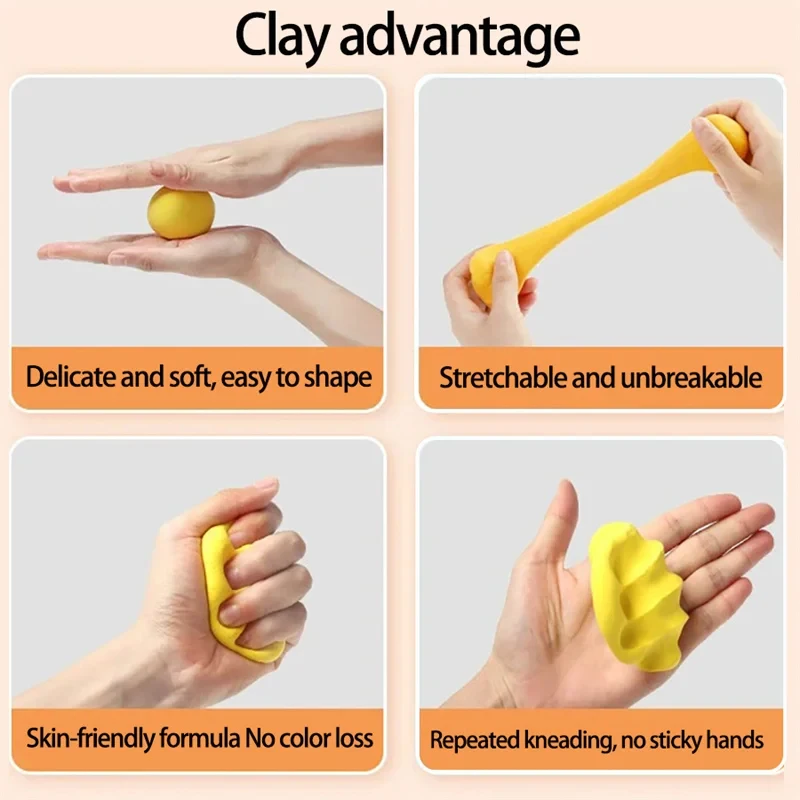 12 24 36 Color Air Dry Ultra Light Clay Set With Carving Tools DIY Craft Toy Gift 3