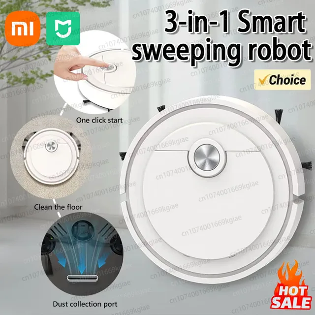 Xiaomi Smart Sweeping Robot, 3-in-1 Automatic Vacuum Cleaner, 6000Pa Suction 1