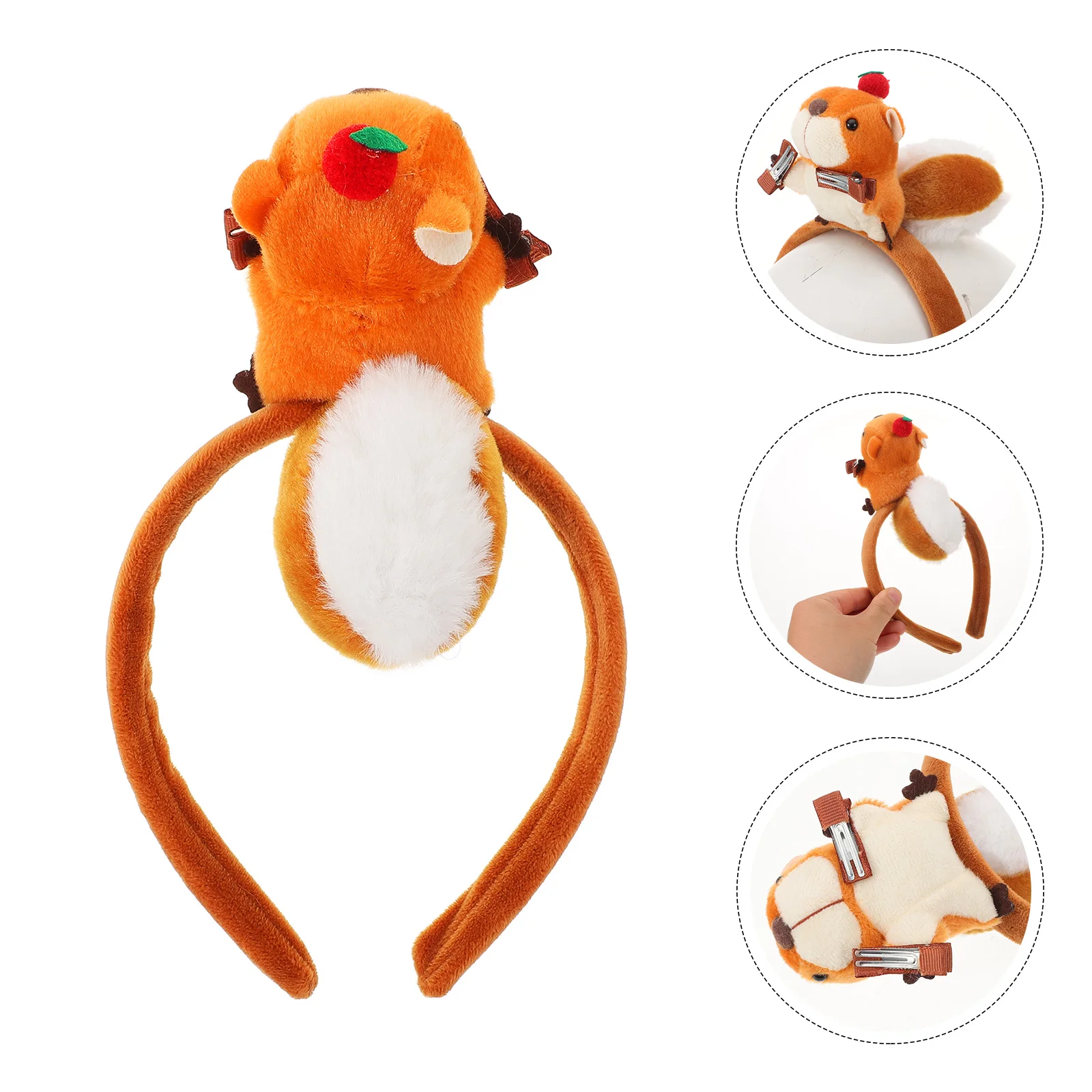 

Little Squirrel Headband Photo Prop Hair Accessory Cute Headbands Props Costume Autumn Winter Taste