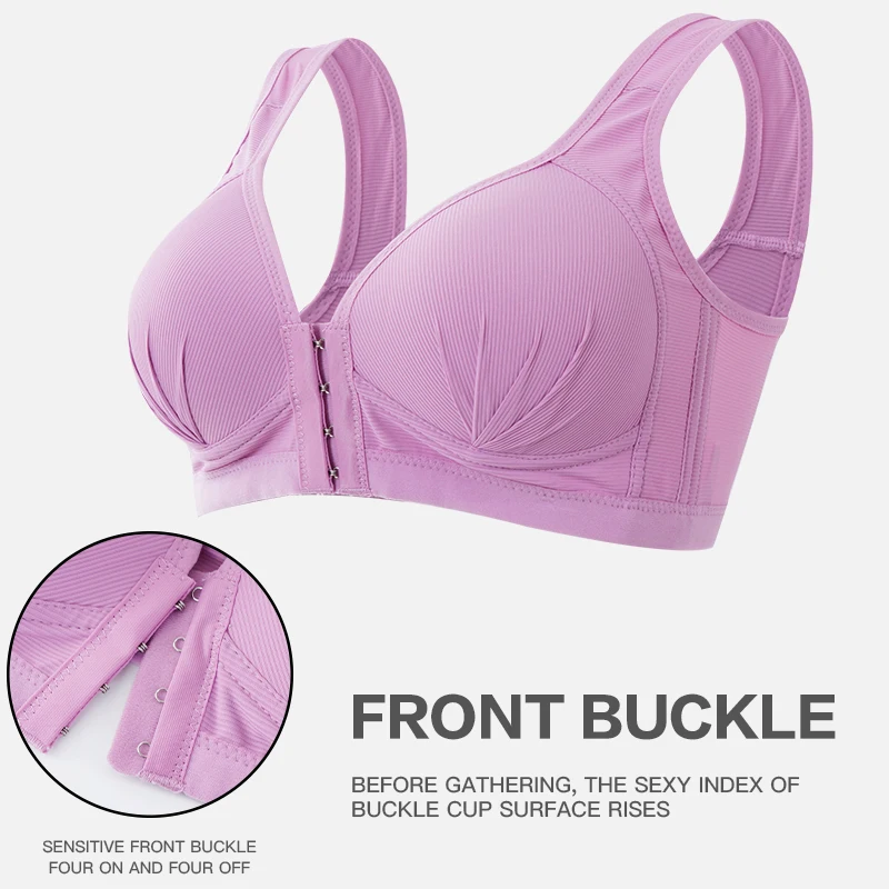 Plus Size Seamless Sexy Open Cup Bra for Maternity Clothes Pregnancy Women Front Closure Breastfeeding Underwear Nursing Bras 2