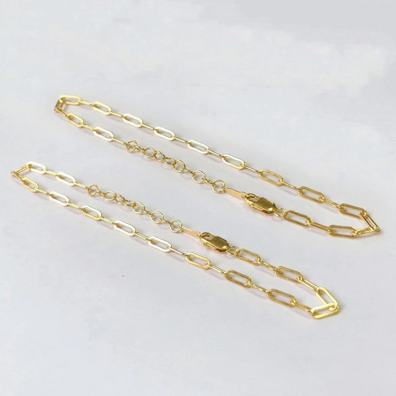 Real 14K Gold Filled Chain Bracelet Waterproof Bracelet Non Tarnish Bracelet Boho Charms Bracelets Vintage Bridesmaid Gift Women