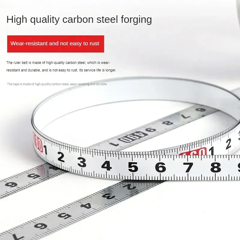 Self-Adhesive Measuring Tape Stainless Steel Workbench Ruler Adhesive Backed Tape Measure Metric Scale Rust-Proof Durable Ruler tape measure measuring tape measuring ruler