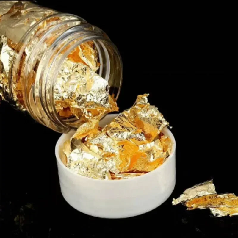DIY Craft Decor Gold Silver Copper Leaf Foil Wrapper Cosmetics Furniture Home Surface Decoration Gilding Paper Sheets