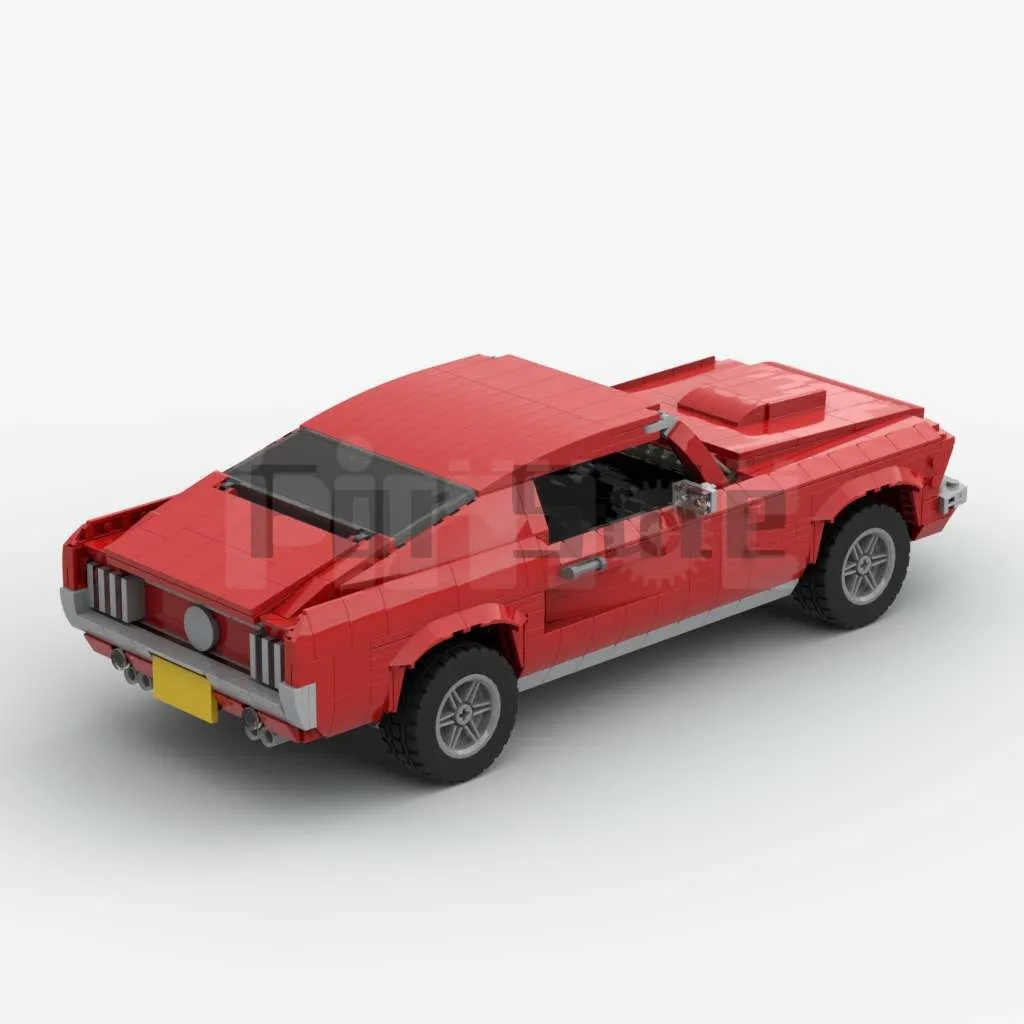 LEGO MOC Ford Mustang In Red by Haldanite