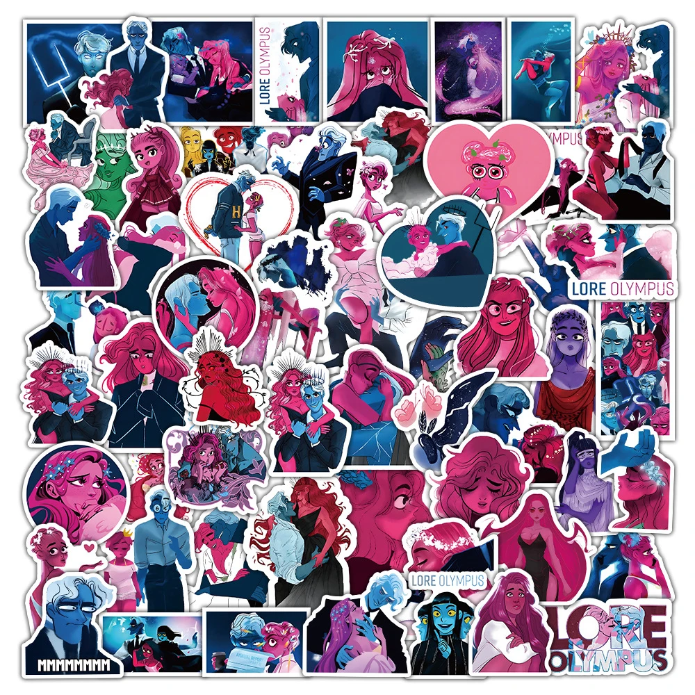 

10/30/50/PCS Cartoon Comic Lore Olympus Creative Trend Graffiti Sticker Bicycle Scooter Car Helmet Laptop Computer Wholesale