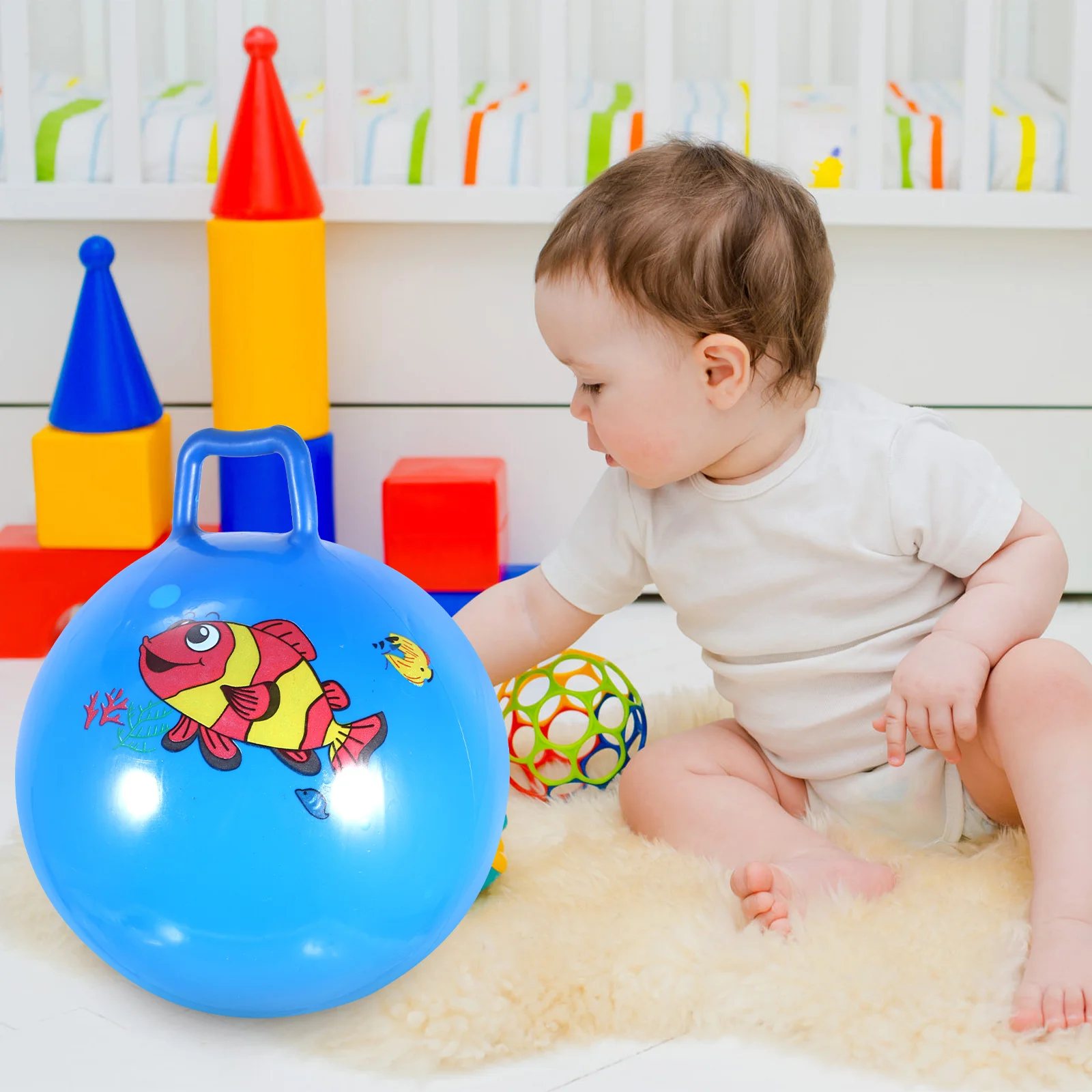 

Kids Space Hopper Bouncing Balls Balance Exercise Educational Outdoor Sports Toys Kindergarten Jump Games Ball Random color