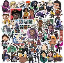 Lot de 10, 30, 50 pièces de décalcomanies de jeu de tir, Graffiti, amusant, aléatoire, mignon, étanche, jouets pour enfants, téléphone, ordinateur portable, décalcomanie