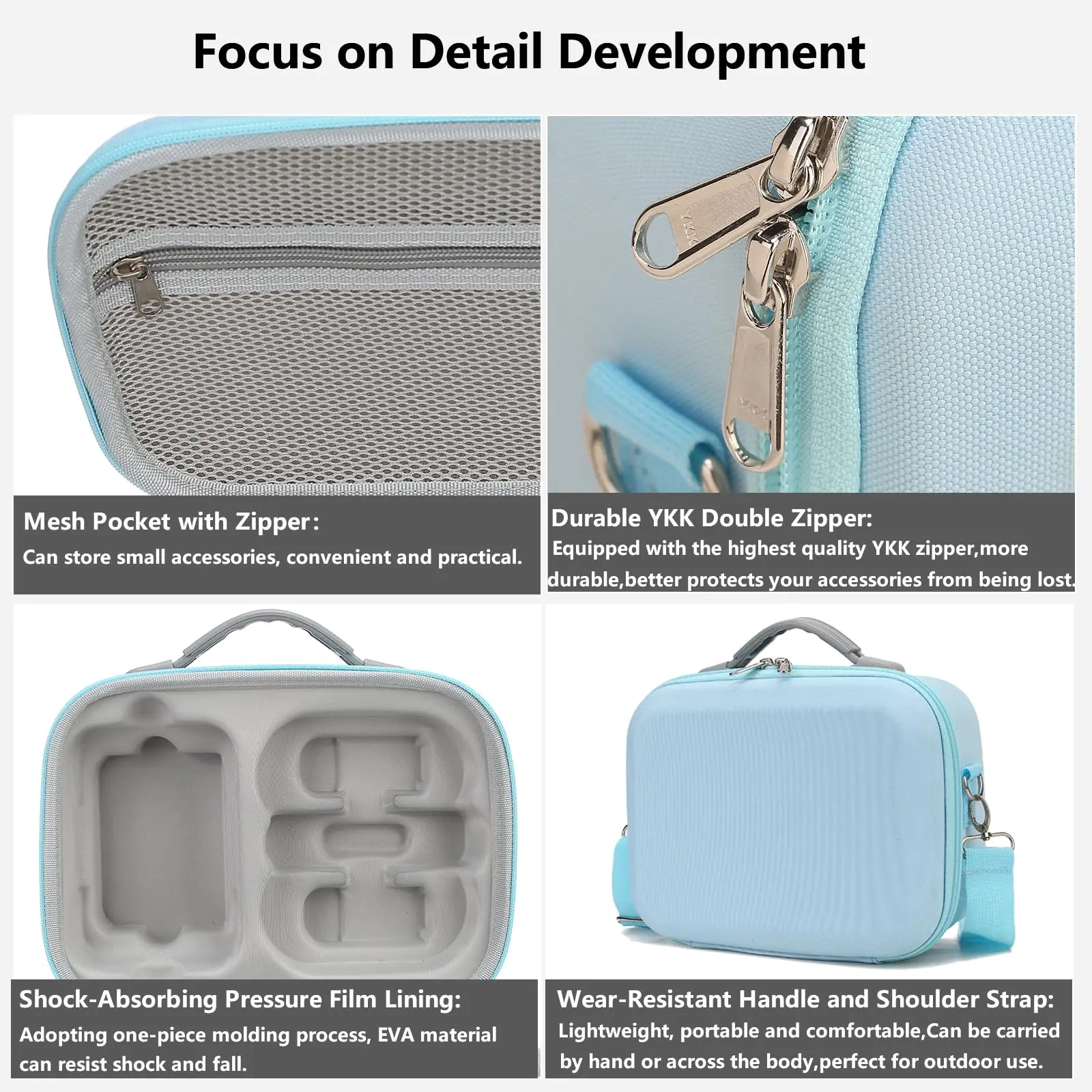 Carrying Case for DJI Neo-Portable PU Protective Storage Bag with YKK Zipper for DJI Neo Fly More Combo,RC-N3 Remote Controller