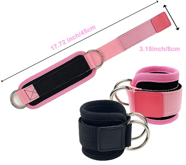 6pcs/Set TPE Resistance Bands Ankle Straps Fitness Booty Band Workout Yoga Gym Equipment Leg Strength Safety Extensions 4