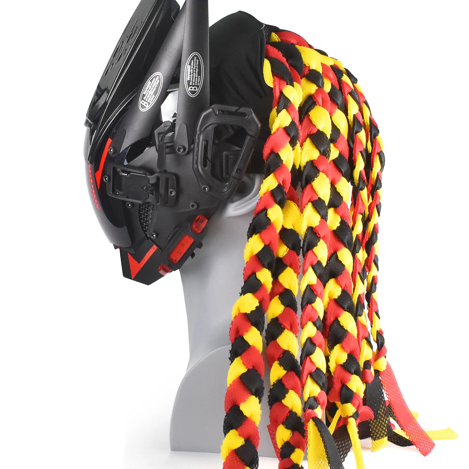 Dirty Braid Forehead Protection Tactical Headgear, Outdoor SQB Equipment, Funny Hat, Trendy Headscarf, Not Including Helmet