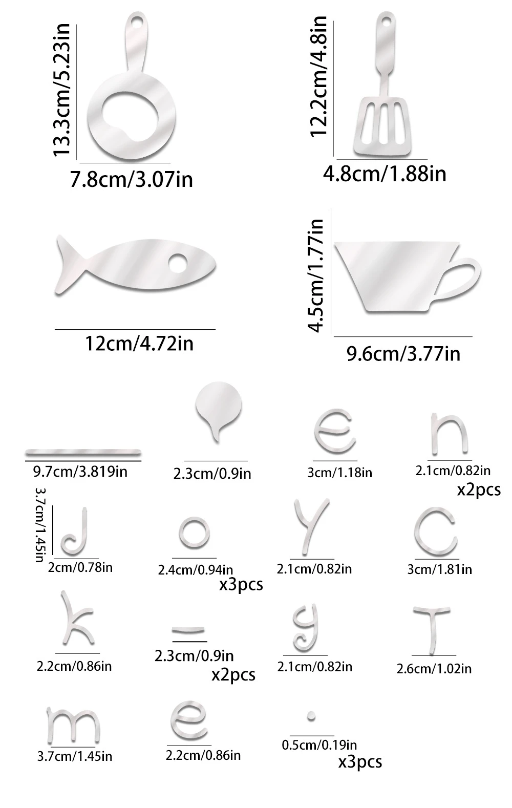 3d three-dimensional acrylic mirror wall paste kitchen home cabinet decoration self-adhesive modern fashion house decoration
