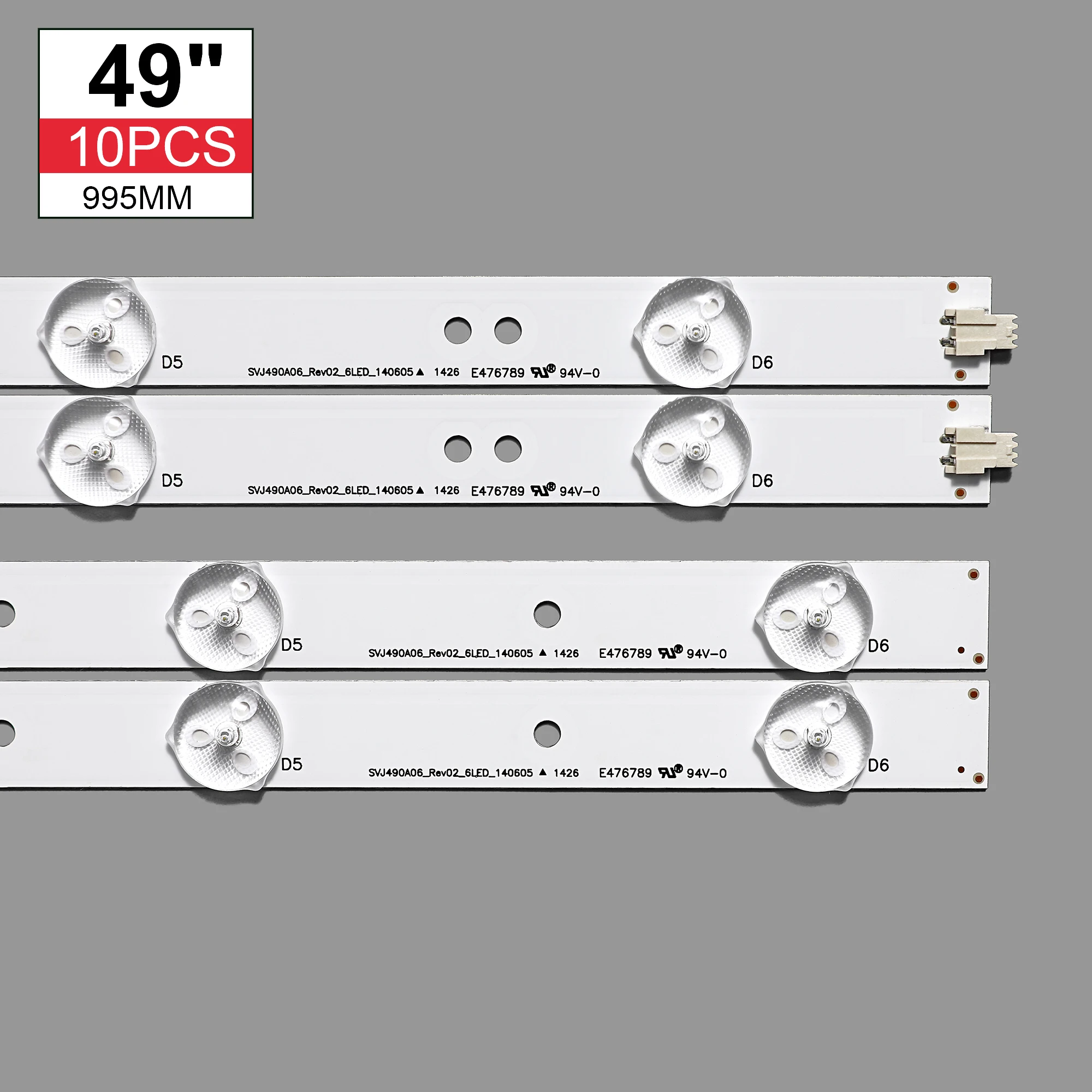 10 PCS LED Ʈ LED49C1000n 49D1000/C1000 LB-C490F13-E2-L-G1-LD1 LD2 SE1 SE2 RF-AC490E30-0601R-01 0601L 12 