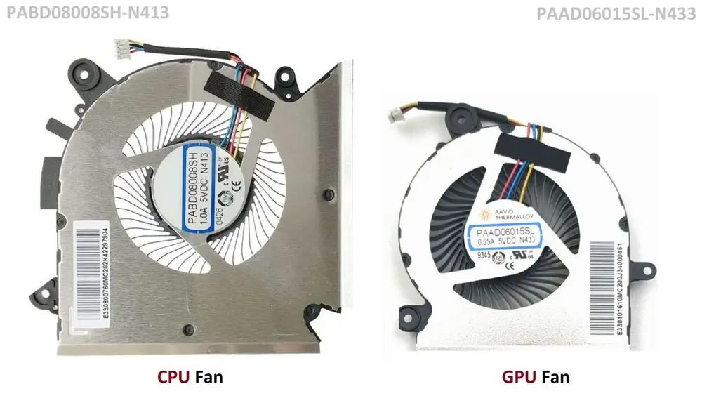 

Оригинальный охлаждающий вентилятор для графического процессора MSI GF66 GL66