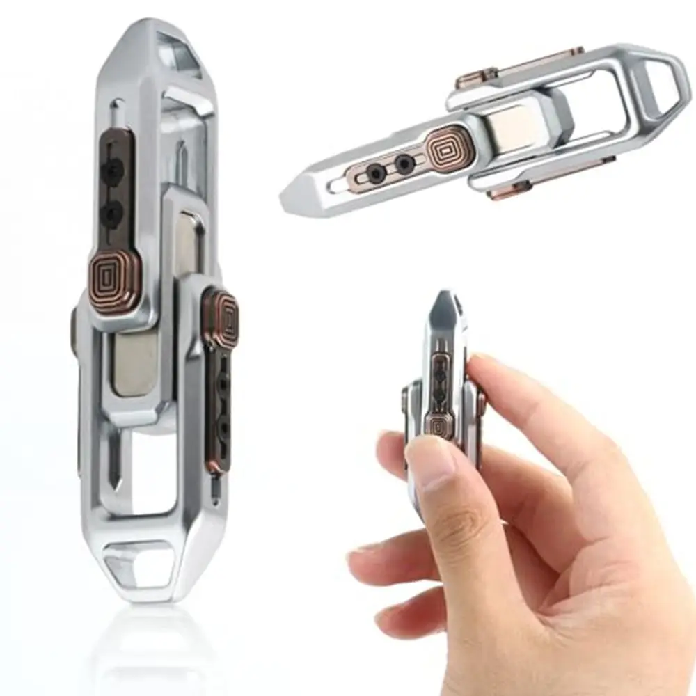 

EDC Push Slider New Magnetic Metallic Metal Toy Golden Rose gold Hand Spinner Anxiety