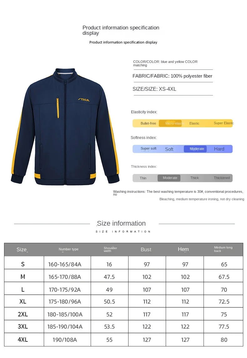 Stiga table tennis new men women sports suit tennis sportswear set G1404144