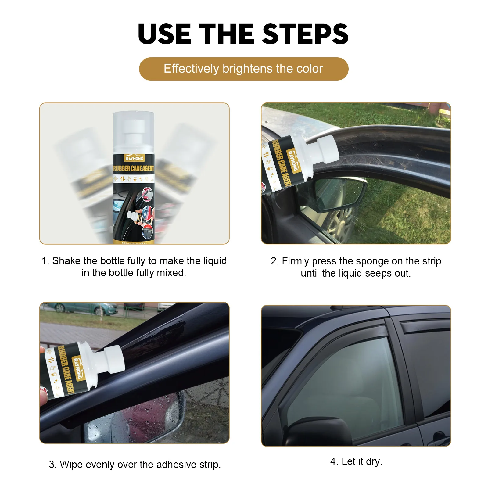 Car Rubber Care Agent Polishing Dirt Removal Protective