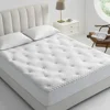 Reversible Queen Mattress Pad Memory Foam, Bamboo Viscose Egg Crate Mattress Topper Queen Size, Noiseless Waterproof Mattress 1