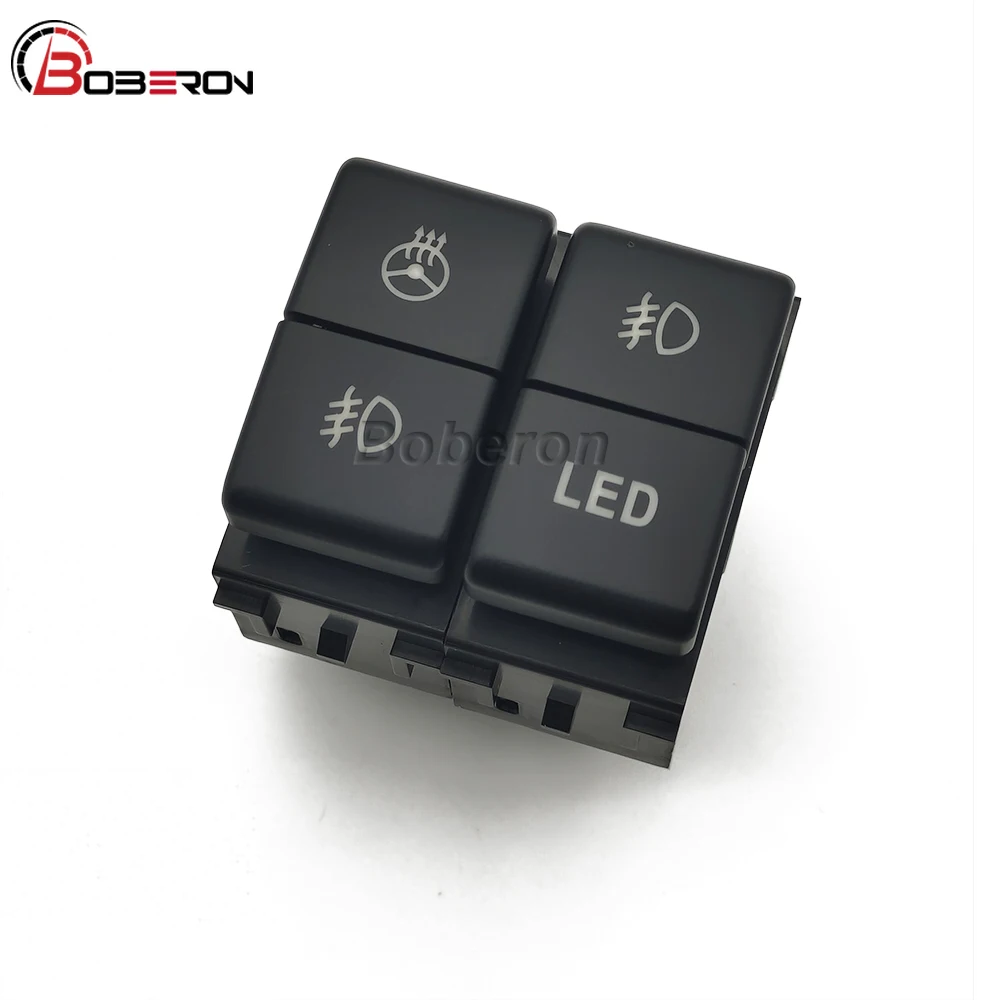 Doppio Interruttore Interruttore Fendinebbia Anteriore Per Auto Pulsante Interruttore Riscaldamento Volante Con Cavo Di Collegamento Per Nissan Patrol