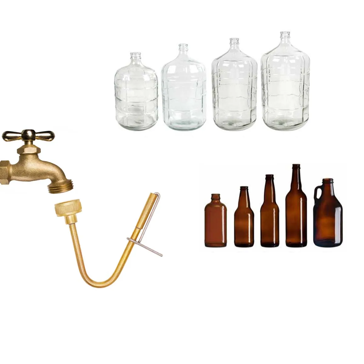 Jet Bottle and Carboy Washer Lead Free Homebrew Beer & Wine Cleaning Equipment bottle washer