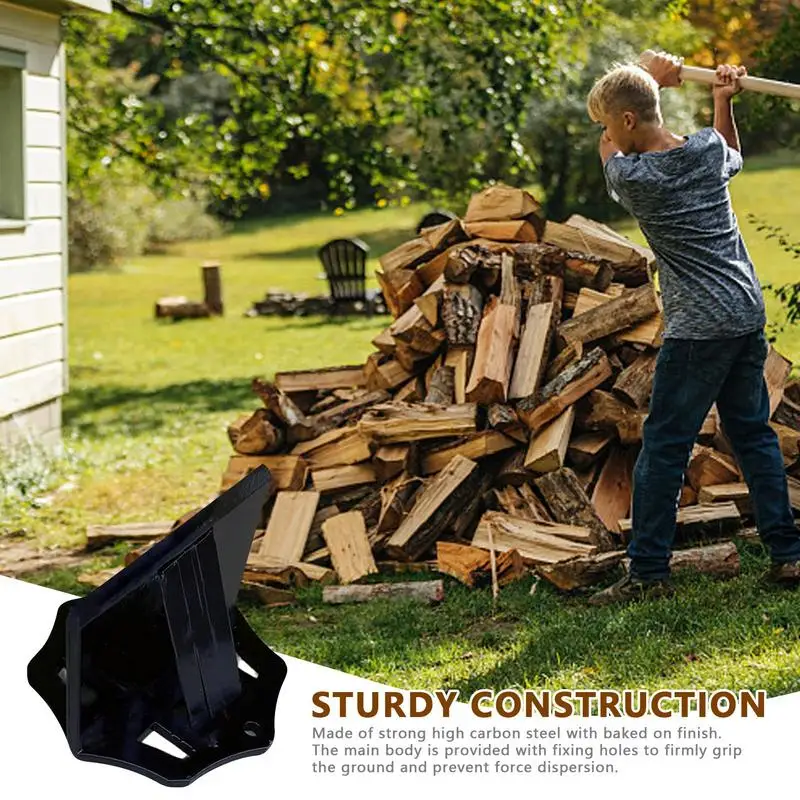 

Manual Wood Splitter Wedge Firewood Kindling Splitter Heavy Duty High Carbon Steel Log Splitter Wood Splitting Tools For Stove