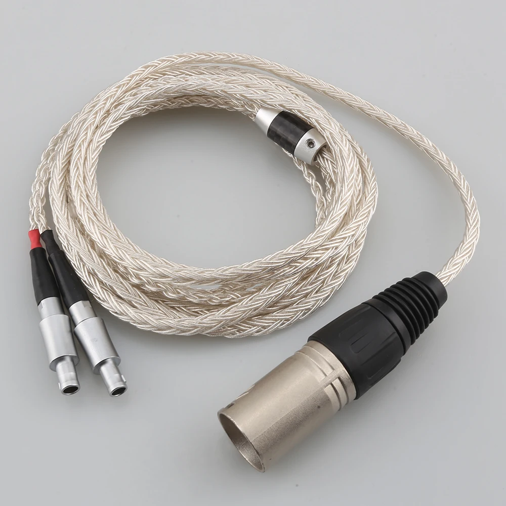 

XLR Balanced 16 Core OCC Silver Plated Headphone Cable For Sennheiser HD800 HD800s HD820s HD820 Enigma Acoustics Dharma D1000