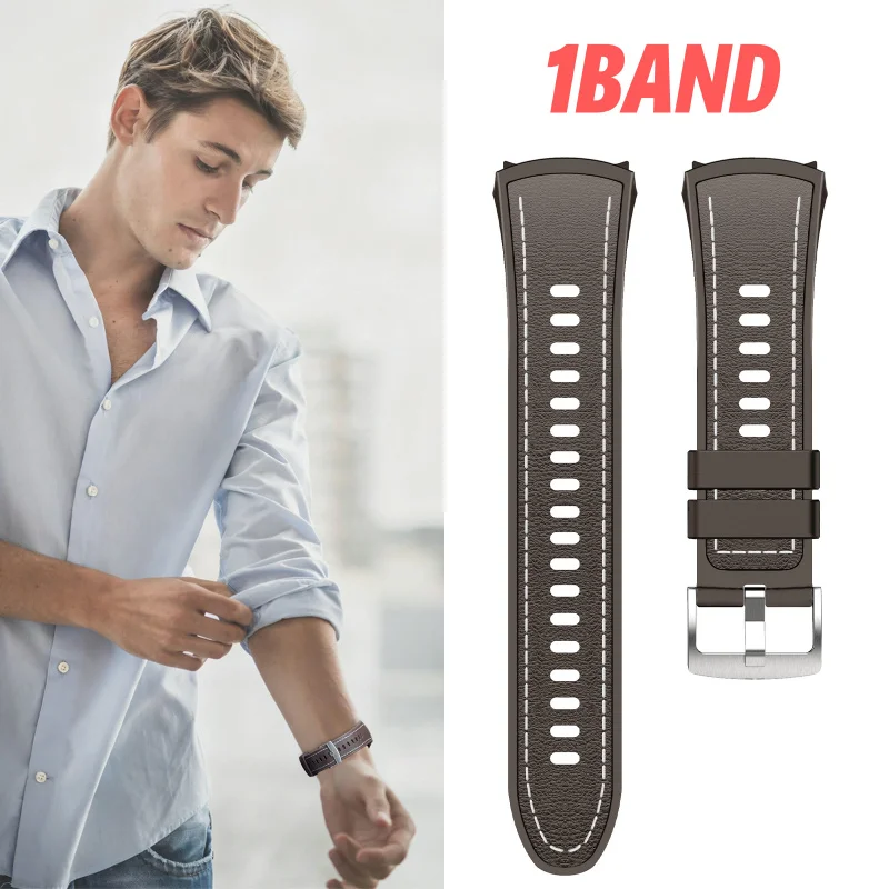 Premium Silicone Strap with Metal Buckle, Adjustable and Stylish Smartwatch Accessory