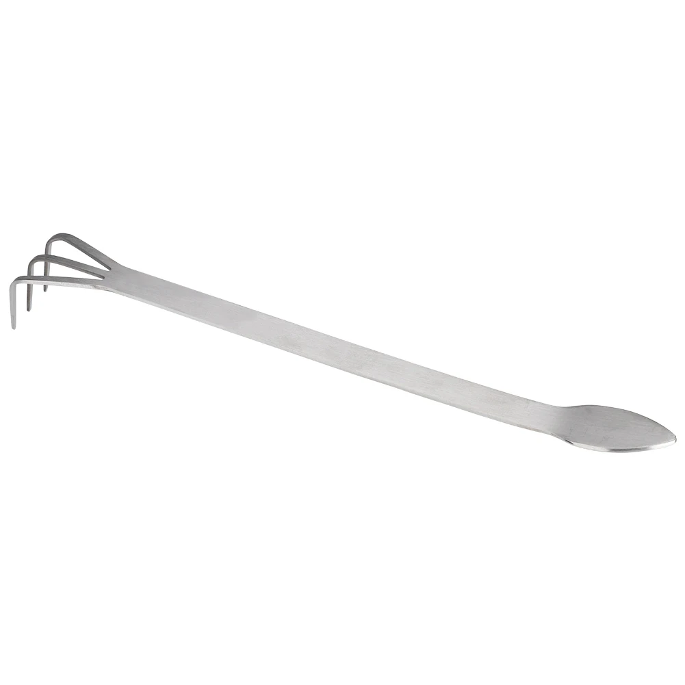 2 In 1 Stainless Steel Root Rake Bonsai Tweezers Multifunctional Garden Farming Tool Loosen Soil Spatula garden weeding tool farming rake hand rake