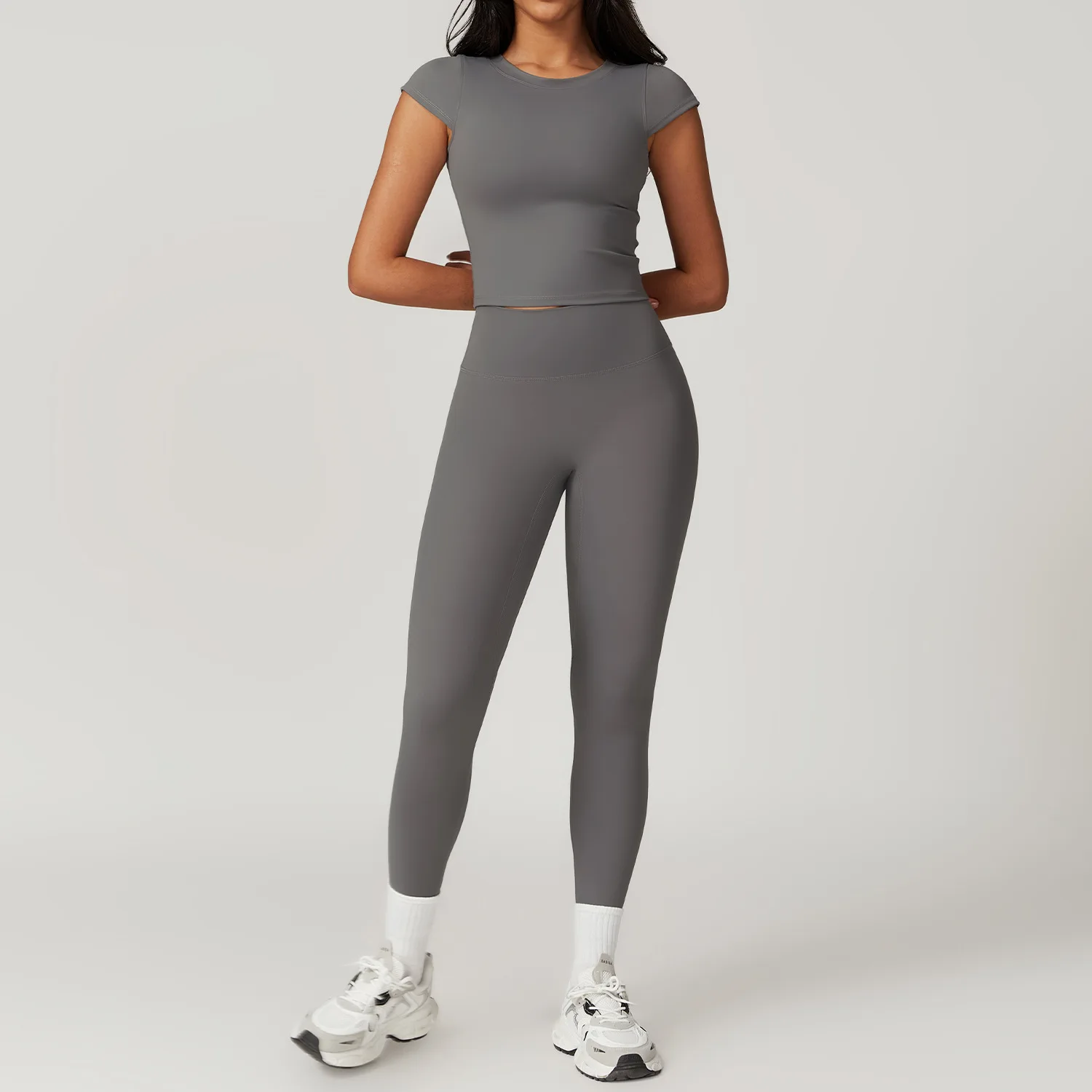 Two Pieces Fitness Yoga Set Women Gym Push Up Running Sportswear Female High Waist Tracksuits Workout Clothers Athletic Wear gym workout set,yoga set,fitness set,sportswear set,sports set