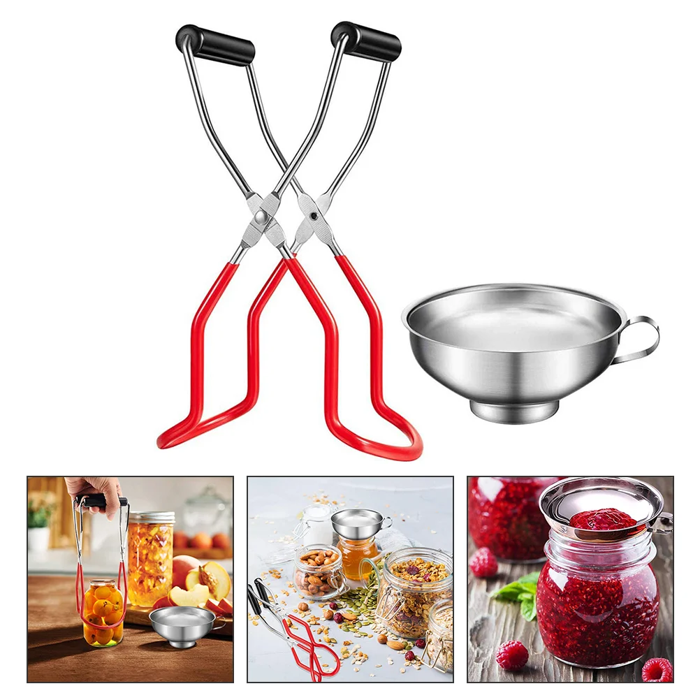 

1 Set Portable Anti-skid Bottle Tong Anti-scald Can Jar Lifters Clamp for Kitchen