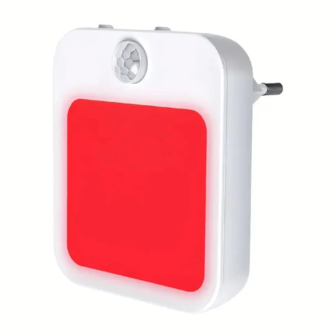 1PC Red Light Night Light With A Plug, Intelligent Night Light, Automatic On/Off, Suitable For Bedroom, Bathroom, Kitchen 2