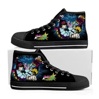 Hot Anime JoJos Bizarre Adventure High Top Sneakers High Quality Mens Womens Canvas Sneaker Casual Couple Shoes Custom Shoe 2