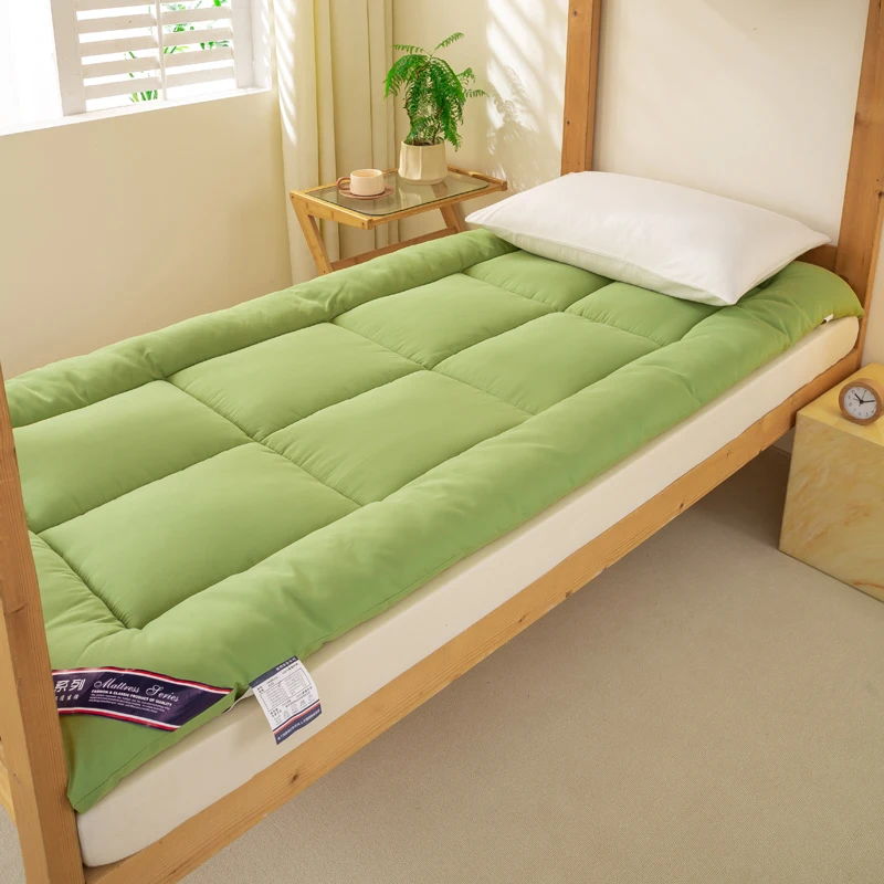 두꺼운 소프트 매트리스 다다미 침구 싱글용 기숙사 특수용 학생 기숙사 매트리스 패드 이불 2025 신규 디자인