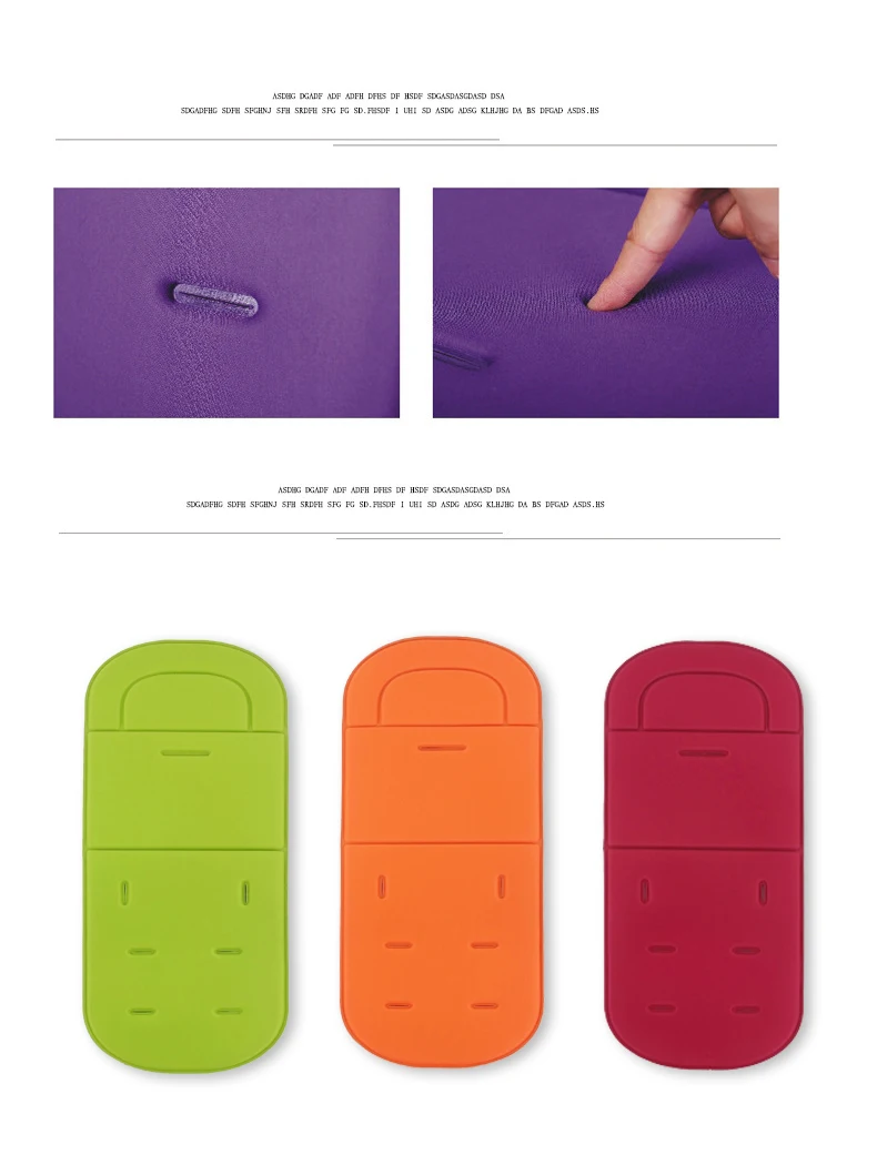 Description Picture 4 of itemNew Comfortable Baby Stroller Pad Four Seasons General Soft Seat Cushion Child Cart Seat Mat Kids Pushchair Cushion