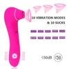 Clitoral Sucking Vibrator 2 in 1 Sex Toy Clitoris G spot Stimulator Dildo Vibrator 10 Vibrating Modes Sex Toys for Women Couples 1