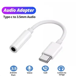 USB Type - C to 3.5mm Audio Adapter - Earphone and Headphone Converter Cable (For TypeC  Standard)