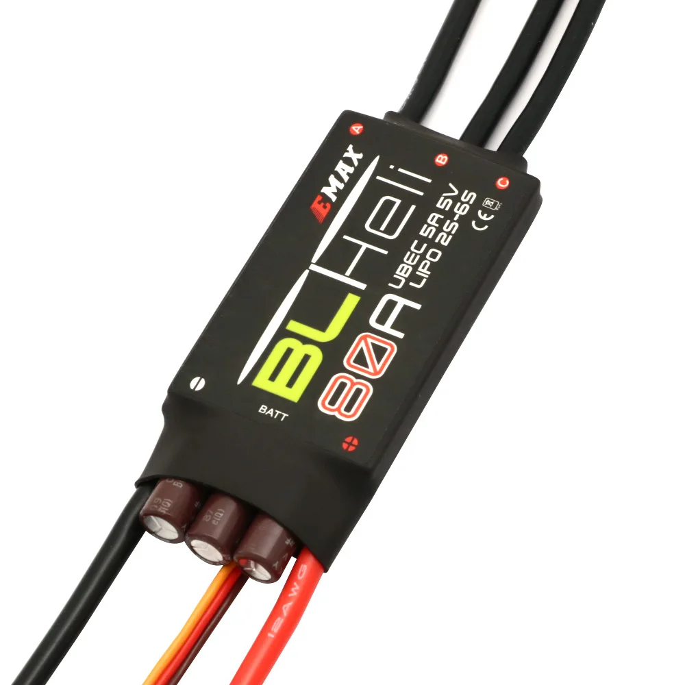 Hélicoptère RC télécommandé - 12A à 80A, 7 couleurs, vol stable