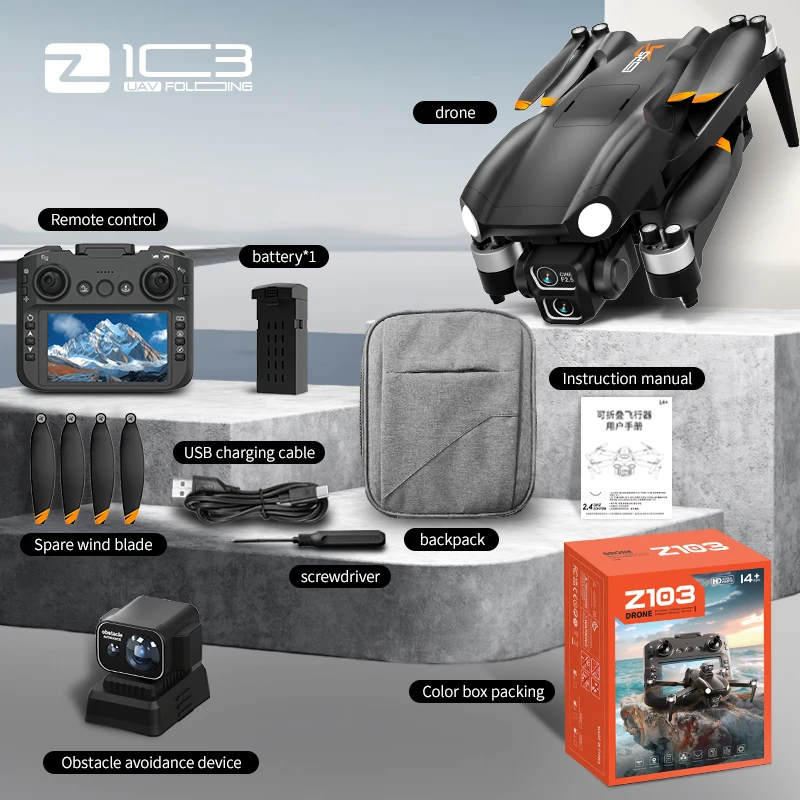 Nuovo Originale Z103 Drone 8K 5G GPS Professionale HD Fotografia Aerea Aereo di Controllo Remoto HD Doppia Fotocamera Quadcopter Giocattolo Drone