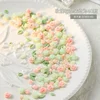 30pcs 3D Mixed Size Pearl Resin Flower Rose Nail Charms Accessories Pink Rose Red Nail Art Luxury Decoratons Supplies Parts DIY 4