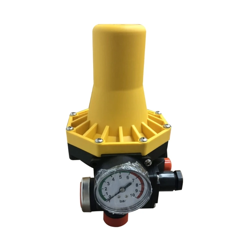 10A 220V-240VAC IP65 Waterproof Adjustable Water Pump Pressure Controller Automatic Electronic Pressure Switch with Gauge