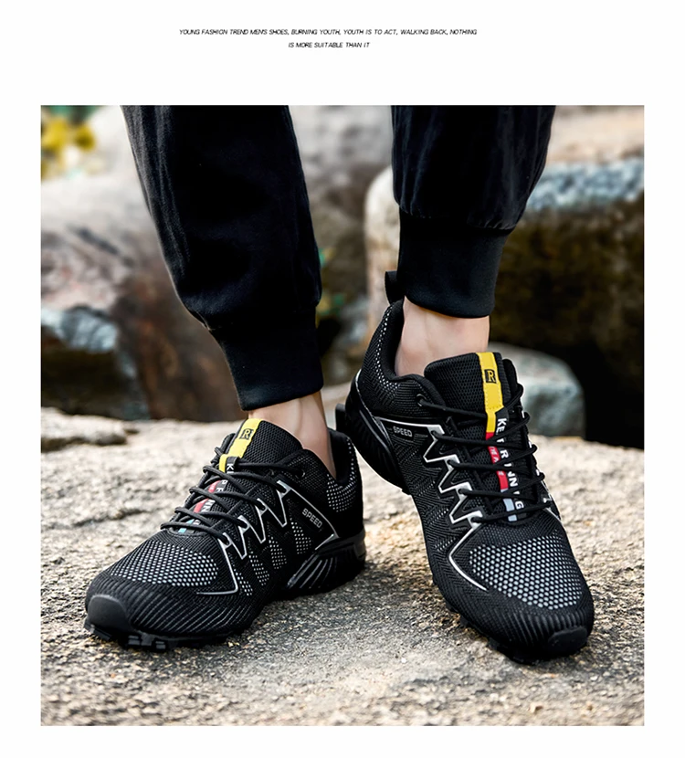 Chaussures pour hommes style randonnée, trekking, running, sportswear, baskets e