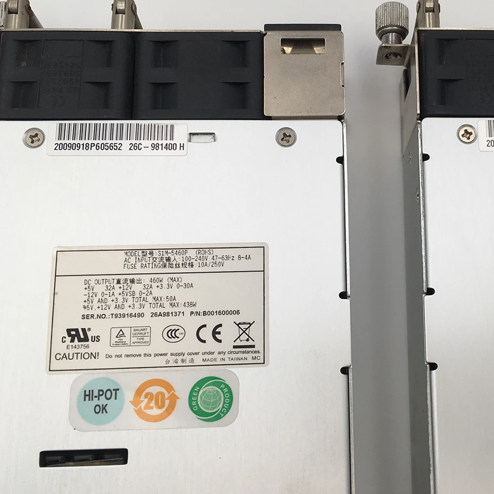 S1M 5460P For Emacs Redundant Hot Swap Power Supply 460W MAX