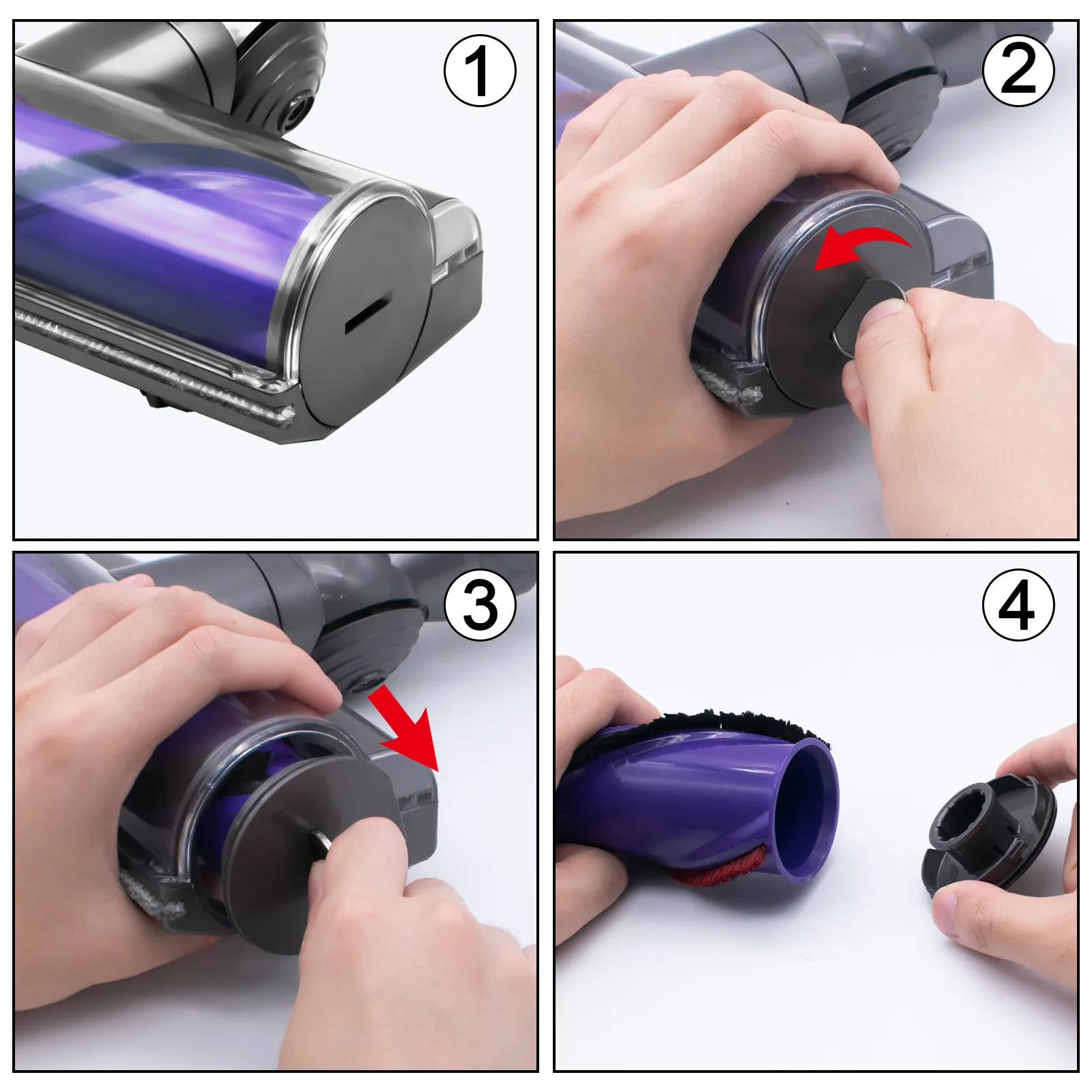 For Dyson V8 V10 V11 V15 Vacuum Cleaner Accessories Side Cover Special Direct Drive Suction Head Replacement Spare Parts