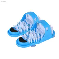 Shower Foot Scrubber Massager Cleaner Spa Exfoliating Washer Wash Slipper Tools Bathroom Bath Foot Brushes Remove Dead Skin 1pc 1