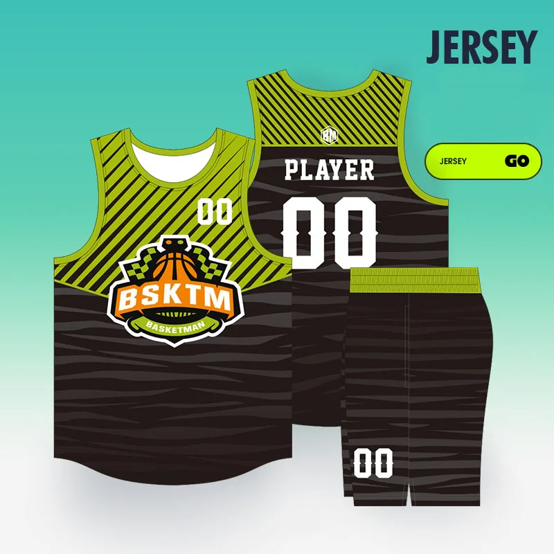 Blank Sublimation Basketball Sets For Children Boys Girls Customizable Team Name Number Logo