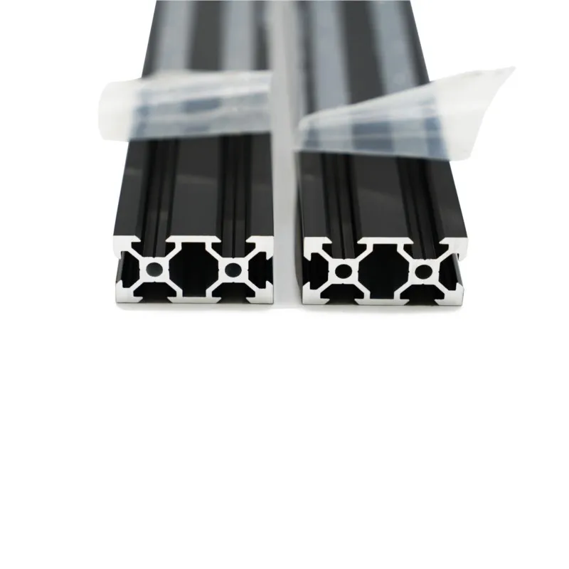2040 V/T-Slot Aluminum Profile Extrusion 20x40mm 100 200 300 400 500-1000mm Aluminum Extrusion Rail for DIY 3D Printer CNC 1Pcs