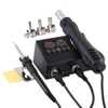 SMD Soldering Iron Hot Air 2 in 1 BGA Rework Solder Station Heat Gun Desoldering Repair For Cell-phone PCB IC Welding Tools Kit 6