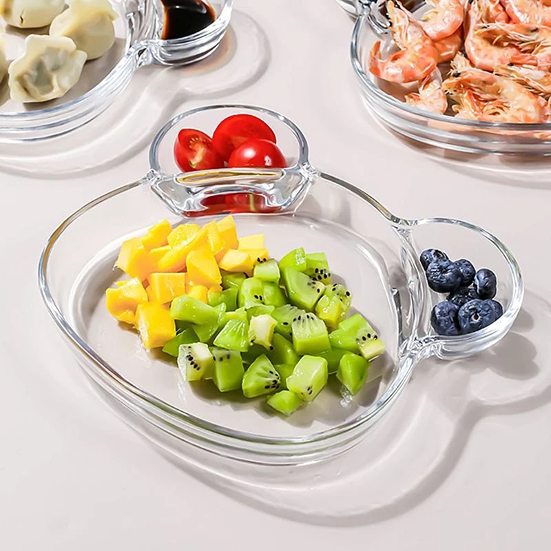 Creative Bear Shaped Spice Plates Seashell Shape Dumplings Bowl Serving Tray Dipping Sauce Salad Fruit Plate Kitchen Tableware
