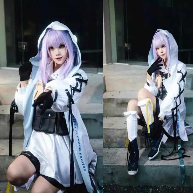 Blue Archive Hakari Atsuko Cosplay Costume Wig Headwear Women