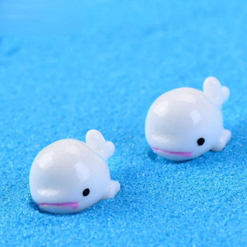 3pcs/lot Resin Dolphin Figurines Mini Animal Sea Animal Sculpture DIY Miniature Aquarium Home Desk Decoration Ornaments